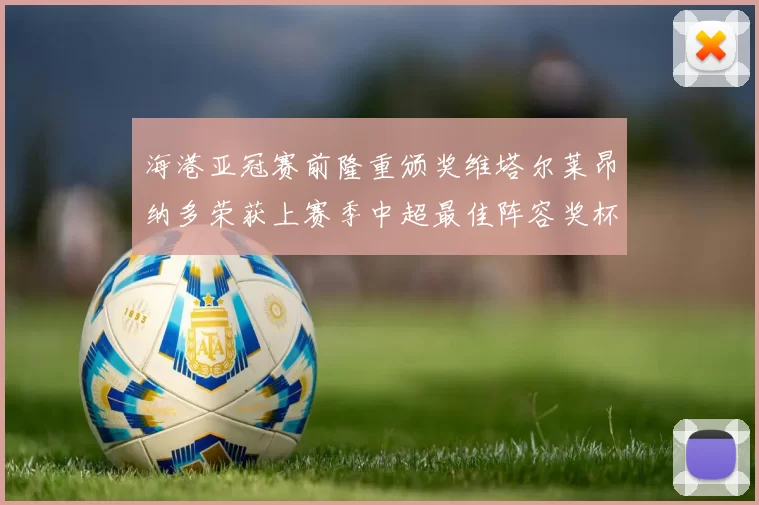 海港亚冠赛前隆重颁奖维塔尔莱昂纳多荣获上赛季中超最佳阵容奖杯